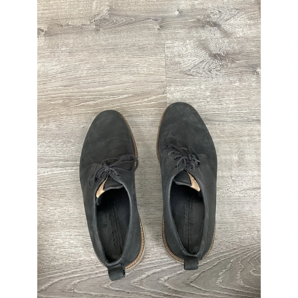 ECCO ST 1 HYBRID Mens Size 10 EU 44 DERBY PLAIN TOE COMFORT DRESS SHOES